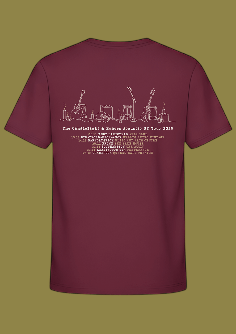 Candlelights & Echoes Tee PRE ORDER