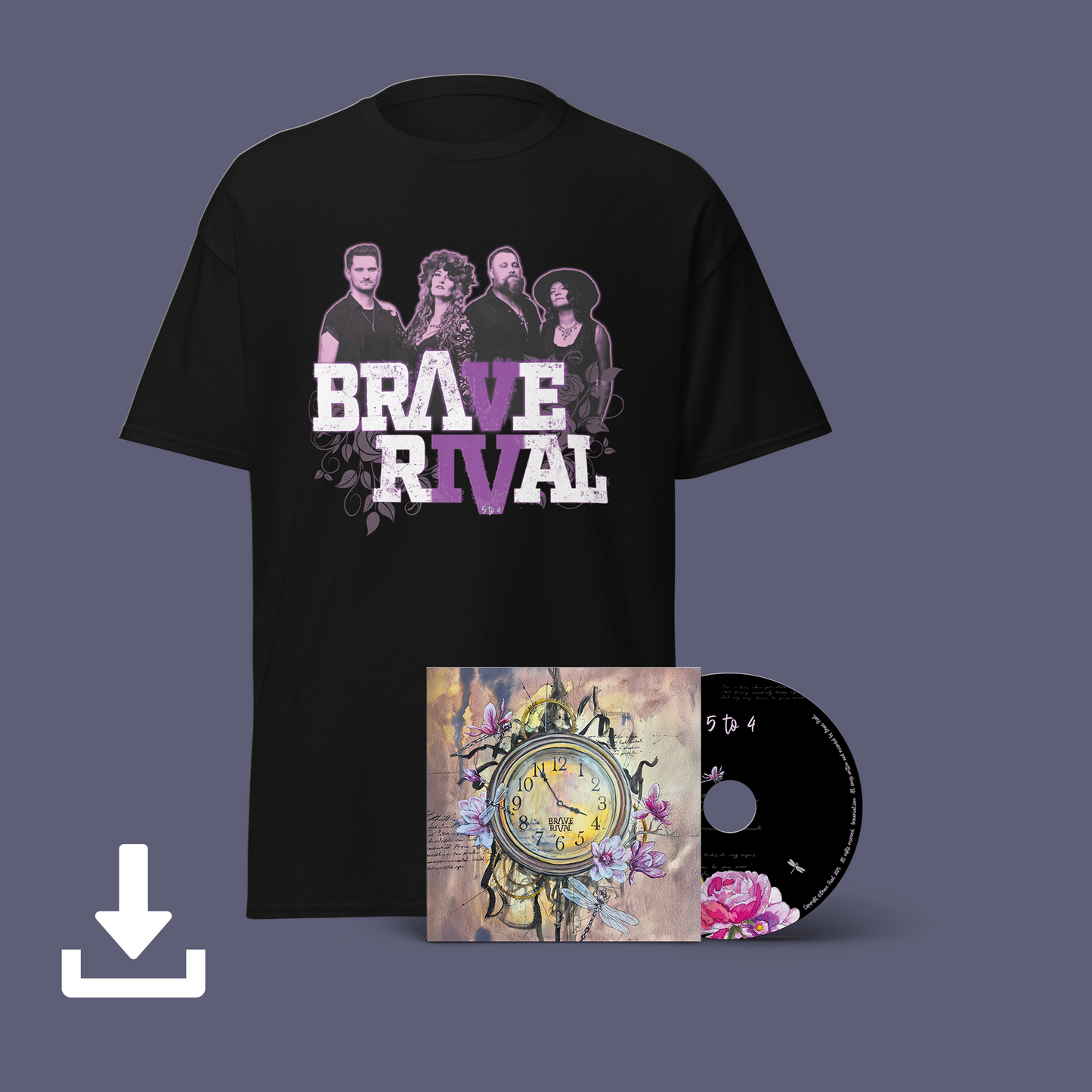 5 to 4 EP - Signed CD, T-Shirt & Digital Download Bundle