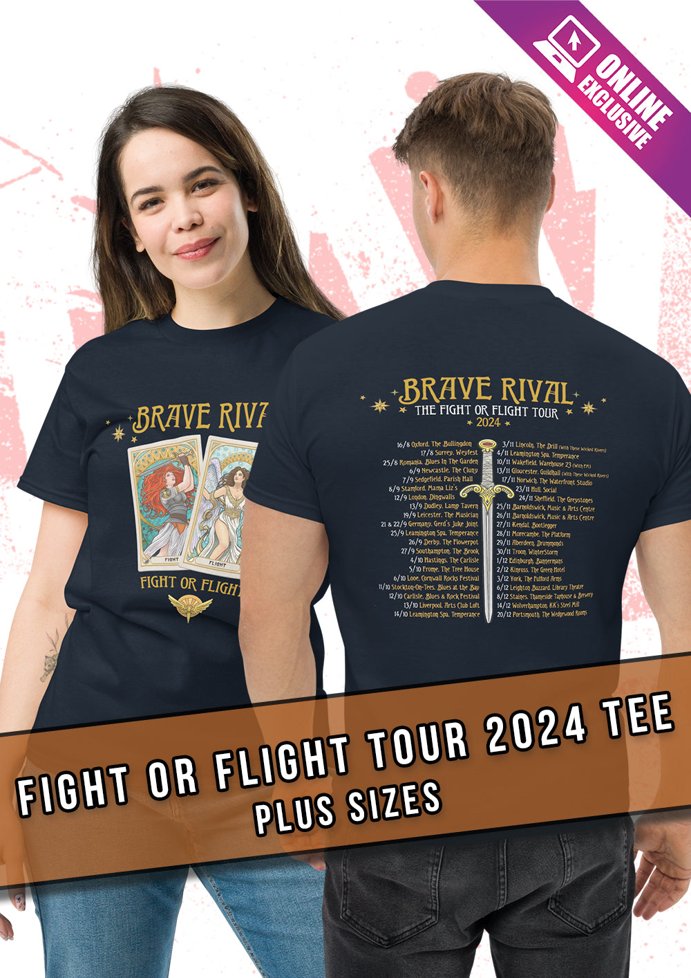 Unisex Fight Or Flight Tour 2024 Tee - Plus Sizes (online exclusive)