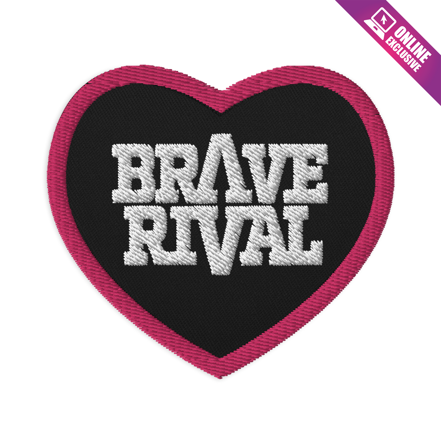 Embroidered Brave Rival Heart Patch (online exclusive)