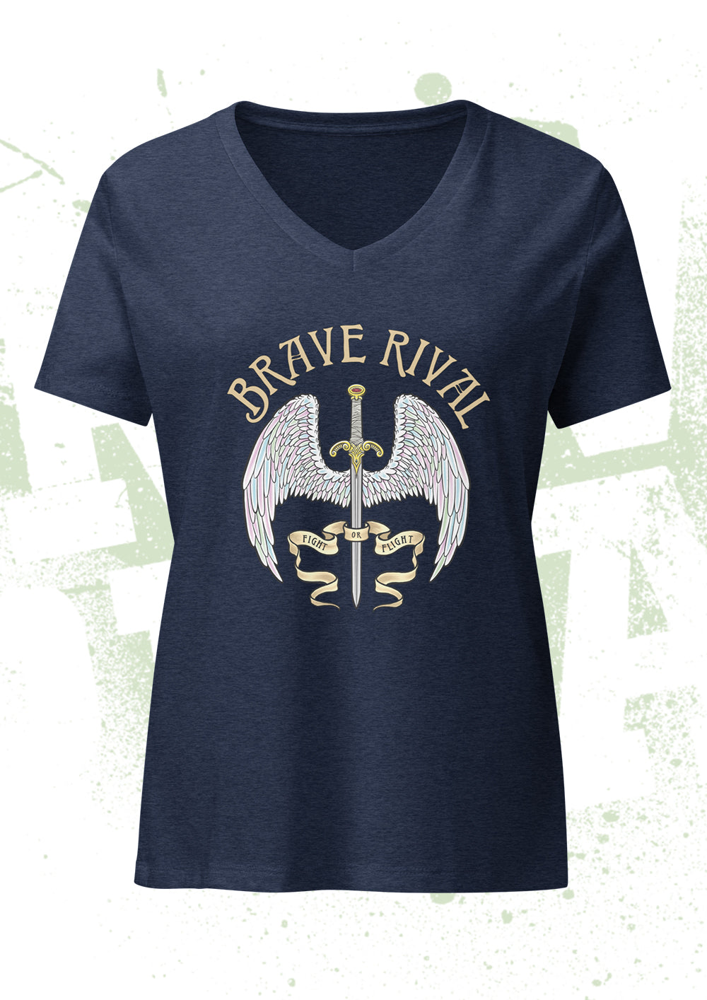 Womens Fight Or Flight Navy Blue Tee (online exclusive)