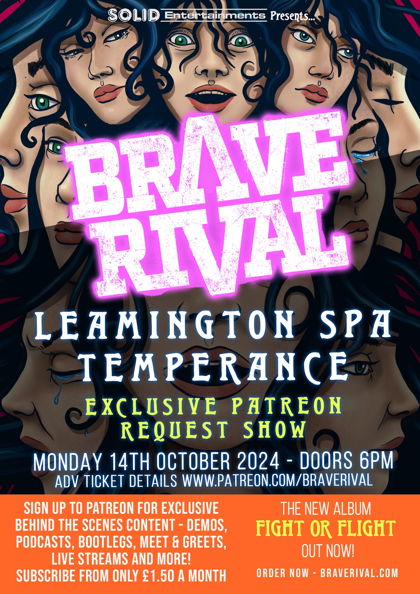 E-ticket - Patreon only 'request' show at Temperance, Leamington Spa, 14th Oct 24